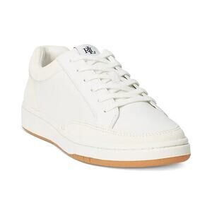 Lauren Ralph Lauren Women's Hailey Low-Top Lace-up Sneakers, White Size 9.5M